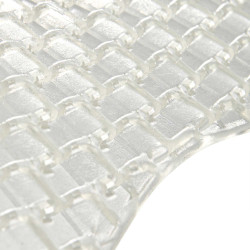 Atmungsaktives Gel-Pad mit Aussparung aus Schafwolle Acavallo Transparent / Weiß Atmungsaktives Gel-Pad mit Aussparung aus Schafwolle Acavallo Transparent / Weiß