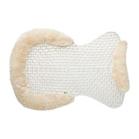 Atmungsaktives Gel-Pad mit Aussparung aus Schafwolle Acavallo Transparent / Weiß Atmungsaktives Gel-Pad mit Aussparung aus Schafwolle Acavallo Transparent / Weiß