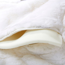 Formgedächtnis-Sattelkissen vorne und hinten erhöht aus EVA Acavallo Weiß / weiß Weiß