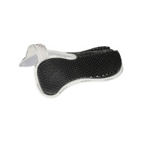 Formgedächtnis-Sattelkissen mit hinterer Erhöhung und Lammfellrand Acavallo Weiß Weiß Formgedächtnis-Sattelkissen mit hinterer Erhöhung und Lammfellrand Acavallo Weiß Weiß