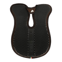 Formgedächtnis-Sattelkissen mit hinterer Erhöhung und Lammfellrand Acavallo Braun