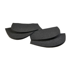 Formgedächtnis-Sattelkissen mit hinterer Erhöhung aus komplettem Schaffell Acavallo Braun