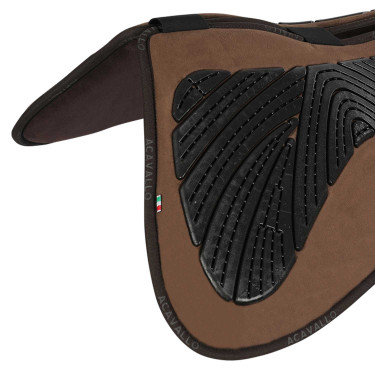 Formgedächtnis-Schabracke aus komplettem Schaffell Acavallo Braun