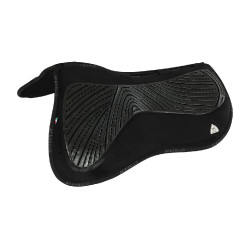 Formgedächtnis-Schabracke aus komplettem Schaffell Acavallo Schwarz