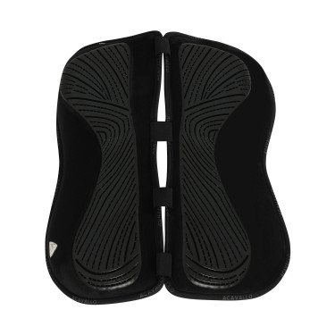 Formgedächtnis-Schabracke aus komplettem Schaffell Acavallo Schwarz