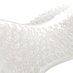 Amortisseur massant en gel réhausse avant et arrière Acavallo Transparent