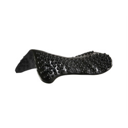 Gel-Schabracke mit Massageeffekt vorne und hinten erhöht Acavallo Schwarz