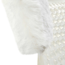 Gel-Massage-Pad mit Ausschnitt aus Schafwolle Acavallo Transparent / Weiß Gel-Massage-Pad mit Ausschnitt aus Schafwolle Acavallo Transparent / Weiß