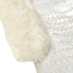 Gel-Massage-Pad mit Ausschnitt aus Schafwolle Acavallo Transparent / naturfarben