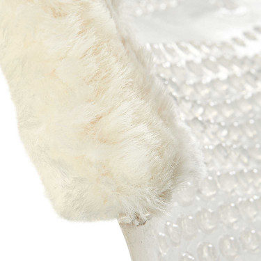 Gel-Massage-Pad mit Ausschnitt aus Schafwolle Acavallo Transparent / naturfarben