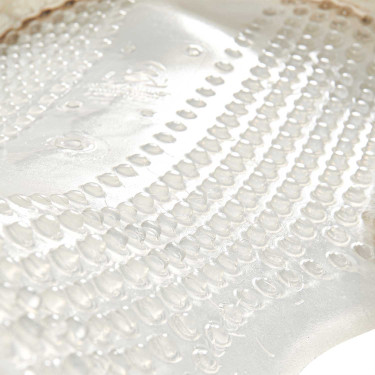 Gel-Massage-Pad mit Ausschnitt aus Schafwolle Acavallo Transparent / naturfarben