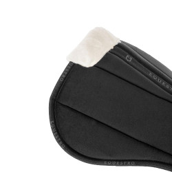 Ökologischer Wollschabracke Equestro Schwarz / schwarz / weiß