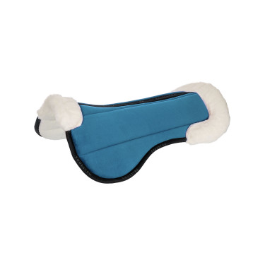 Ökologischer Wollschabracke Equestro Petrol / schwarz / weiß