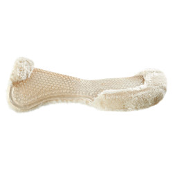 Gel-Stoßdämpfer vordere Erhöhung komplett aus Schafwolle Acavallo Transparent / naturfarben