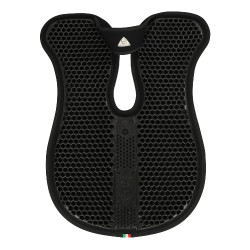 Hexagonales Gelpad 5mm dünn mit Filz Acavallo Schwarz