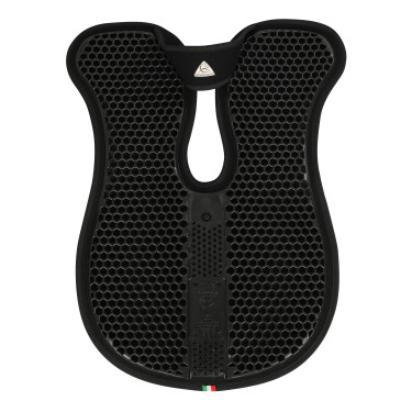 Hexagonales Gelpad 5mm dünn mit Filz Acavallo Schwarz