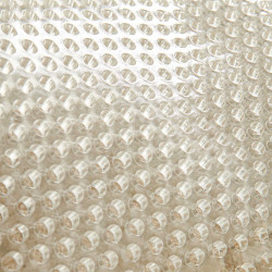 Gel-Stoßdämpfer mit kompletter hinterer Erhöhung aus Acavallo-Schafwolle Transparent / naturfarben