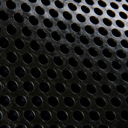 Gel-Stoßdämpfer mit kompletter hinterer Erhöhung aus Acavallo-Schafwolle Schwarz / schwarz