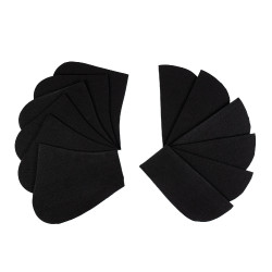 Baumwoll-Schabracke mit Taschen und Schaffell Equestro Schwarz / schwarz