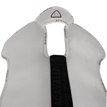 Dämpfer mit konfigurierbaren Taschen und Vorder- und Hintererhöhung Piuma WFS aus Wildleder Acavallo Dämpfer mit konfigurierbaren Taschen und Vorder- und Hintererhöhung Piuma WFS aus Wildleder Acavallo