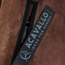 Dämpfer mit konfigurierbaren Taschen und Piuma WFS Pad aus flachem Wildleder Acavallo Braun Dämpfer mit konfigurierbaren Taschen und Piuma WFS Pad aus flachem Wildleder Acavallo Braun