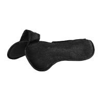 Dämpfer mit konfigurierbaren Taschen und Piuma WFS Pad aus flachem Wildleder Acavallo Schwarz