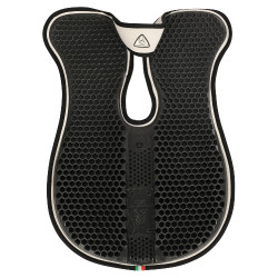 Acavallo Stoßdämpfer mit Widerristfreiheit, Memory-Schaum, hintere Erhöhung Weiß Weiß