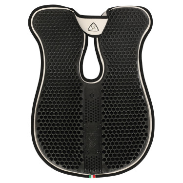 Acavallo Stoßdämpfer mit Widerristfreiheit, Memory-Schaum, hintere Erhöhung Weiß Weiß