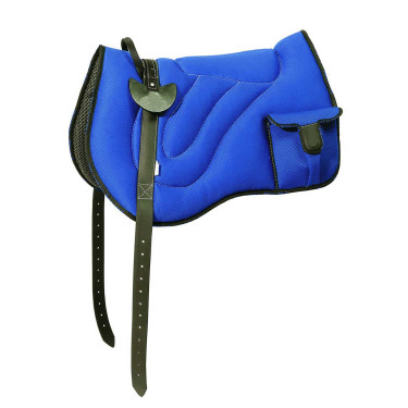 Reitpad mit Tasche Umbria Equitazione Königsblau