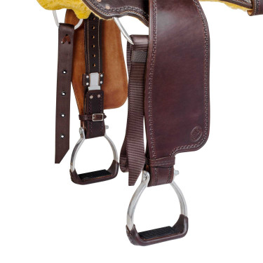 Western-Trail-Sattel rund Full Quarter 8020 Braun