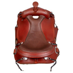 Western-Trail-Sattel rund Full Quarter 8020 Haselnuss Braun