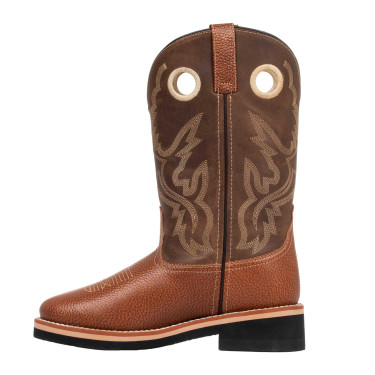 Westliche Pro-tech Buckaroo-Stiefel aus Leder Westliche Pro-tech Buckaroo-Stiefel aus Leder