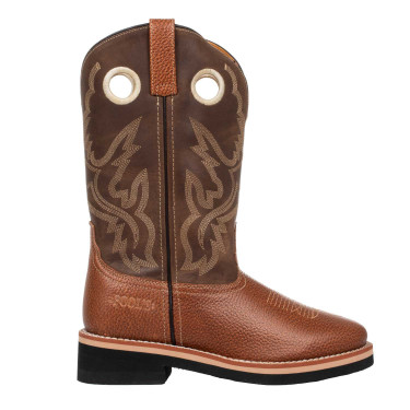 Westliche Pro-tech Buckaroo-Stiefel aus Leder Westliche Pro-tech Buckaroo-Stiefel aus Leder