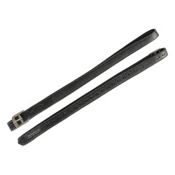 Steigbügelriemen Acavallo Leder Innen Nylon Schwarz