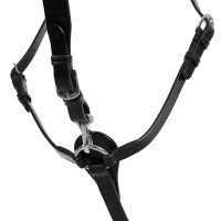 Martingal-Vorderzeug Acavallo aus Leder, 3-Punkt Schwarz Martingal-Vorderzeug Acavallo aus Leder, 3-Punkt Schwarz