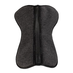Amortisseur Acavallo CSO feutre Close Contact avec gouttière et mémoire de forme Charbon gris