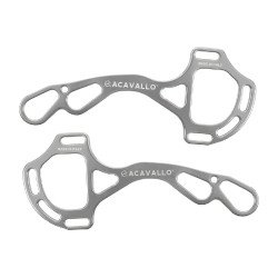 Zweige Hackamore Acavallo Alupro Aluminium Silber