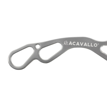 Zweige Hackamore Acavallo Alupro Aluminium Silber