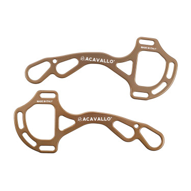 Zweige Hackamore Acavallo Alupro Bronze Braun