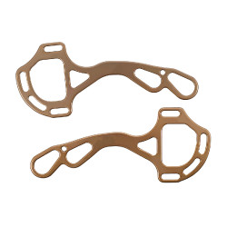 Zweige Hackamore Acavallo Alupro Bronze Braun