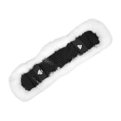 Anatomische Acavallo-Hülle Kurzgurt Gel & Lammfell Weiß Weiß Anatomische Acavallo-Hülle Kurzgurt Gel & Lammfell Weiß Weiß