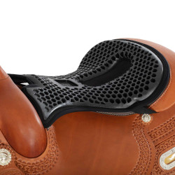 Sattelsitzbezug Acavallo Ortho-Coccyx Western Gel Hexagonal Dri-Lex 20mm Schwarz