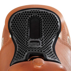 Sattelsitzbezug Acavallo Ortho-Coccyx Western Gel Hexagonal Dri-Lex 20mm Schwarz