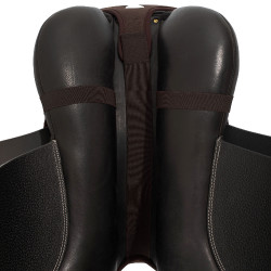 Acavallo Classic Obstacle Gel 20mm Dri-Lex Sitzbezug Braun