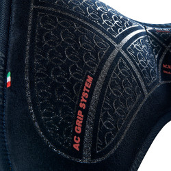 Acavallo Stoßdämpfer mit Grip und Memoryschaum Close Contact Blau / Silber