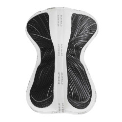 Klassischer Gel-Stoßdämpfer Acavallo Close Contact mit Memory-Schaum Weiß Weiß