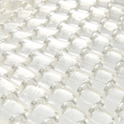 Atmungsaktiver Acavallo Gel-Sattelkissen mit Lammfellrand Transparent / naturfarben