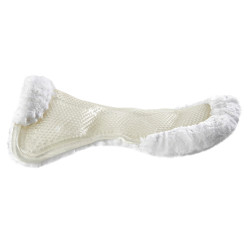 Acavallo Classic Gel Stoßdämpfer mit Lammfell Transparent / Weiß