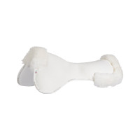 Acavallo Close Contact Memory Foam Schabracke mit Lammfell Weiß / weiß