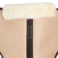 Acavallo Close Contact Memory Foam Schabracke mit Lammfell Sand / Natur Beige